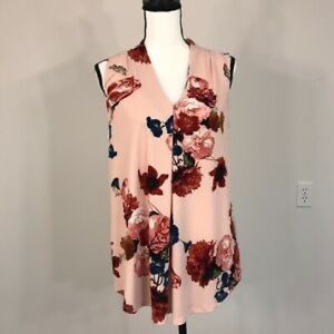 Worthington Rose Smoke Sleeveless Top